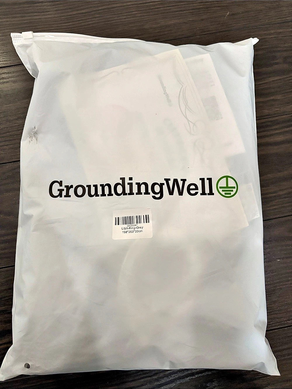 GroundingWell Bedsheet King Gray